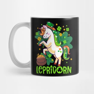 Unicorn Lepricorn St Patricks Day Leprechauns Girls Women Mug